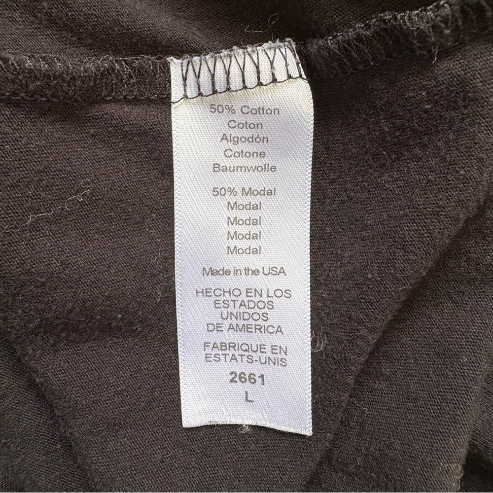 Michael Stars V-Neck Short Sleeve Basic Tee Black… - image 4